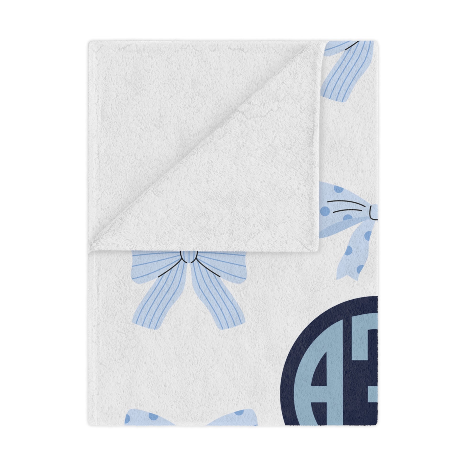 Alpha Xi Delta Personalized Bow Blanket - Ivy Society