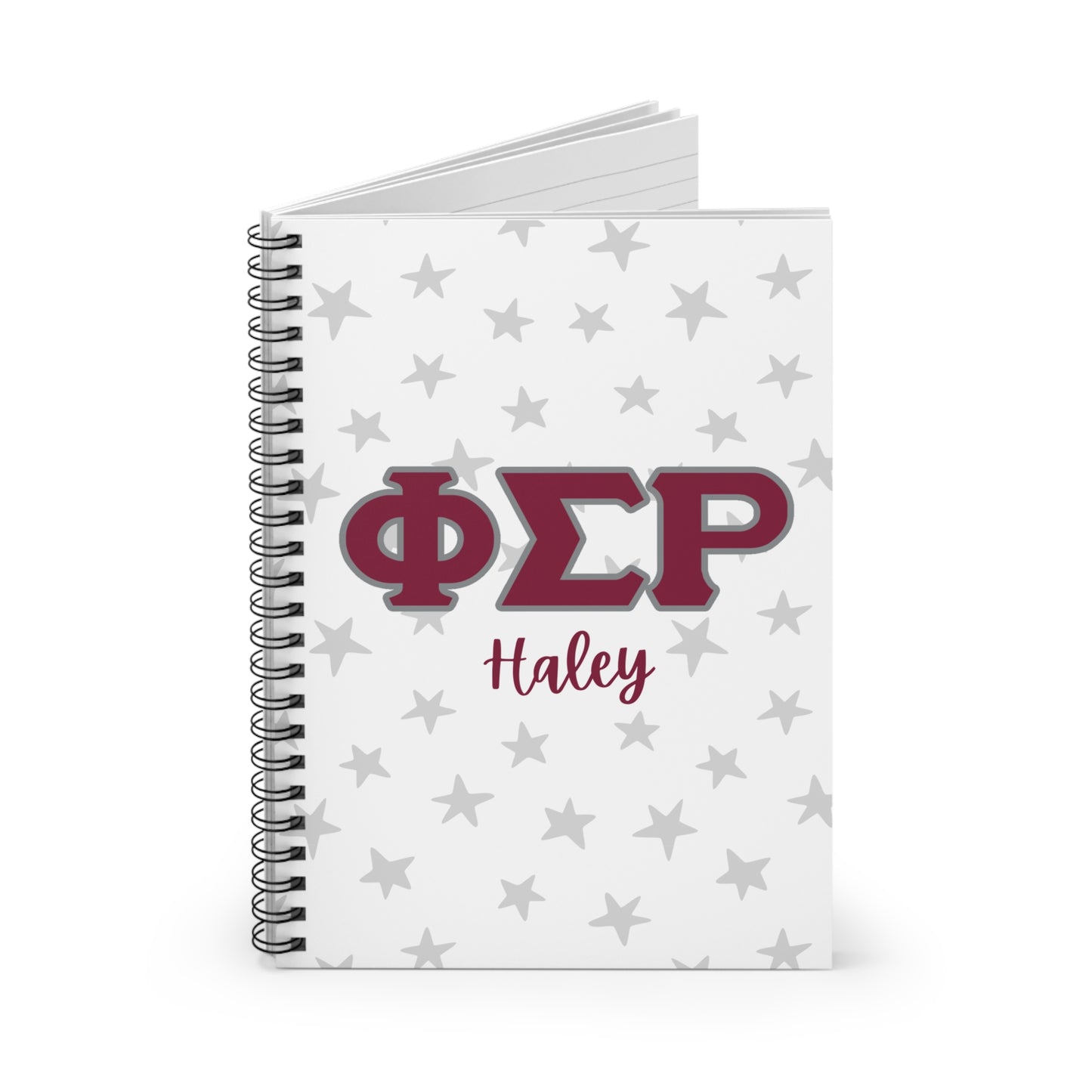 Phi Sigma Rho Personalized Star Notebook - Ivy Society
