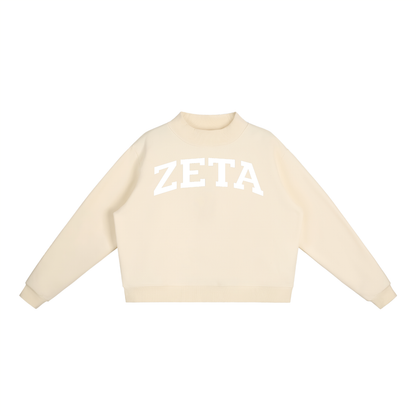 Zeta Tau Alpha Mock Neck Sweatshirt