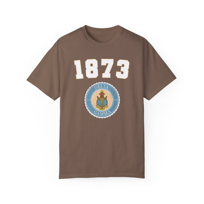 1873 Delta Gamma Crest T shirt