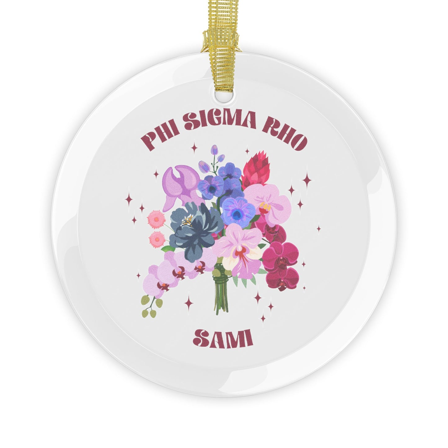 Phi Sigma Rho Personalized Flower Ornament - Ivy Society