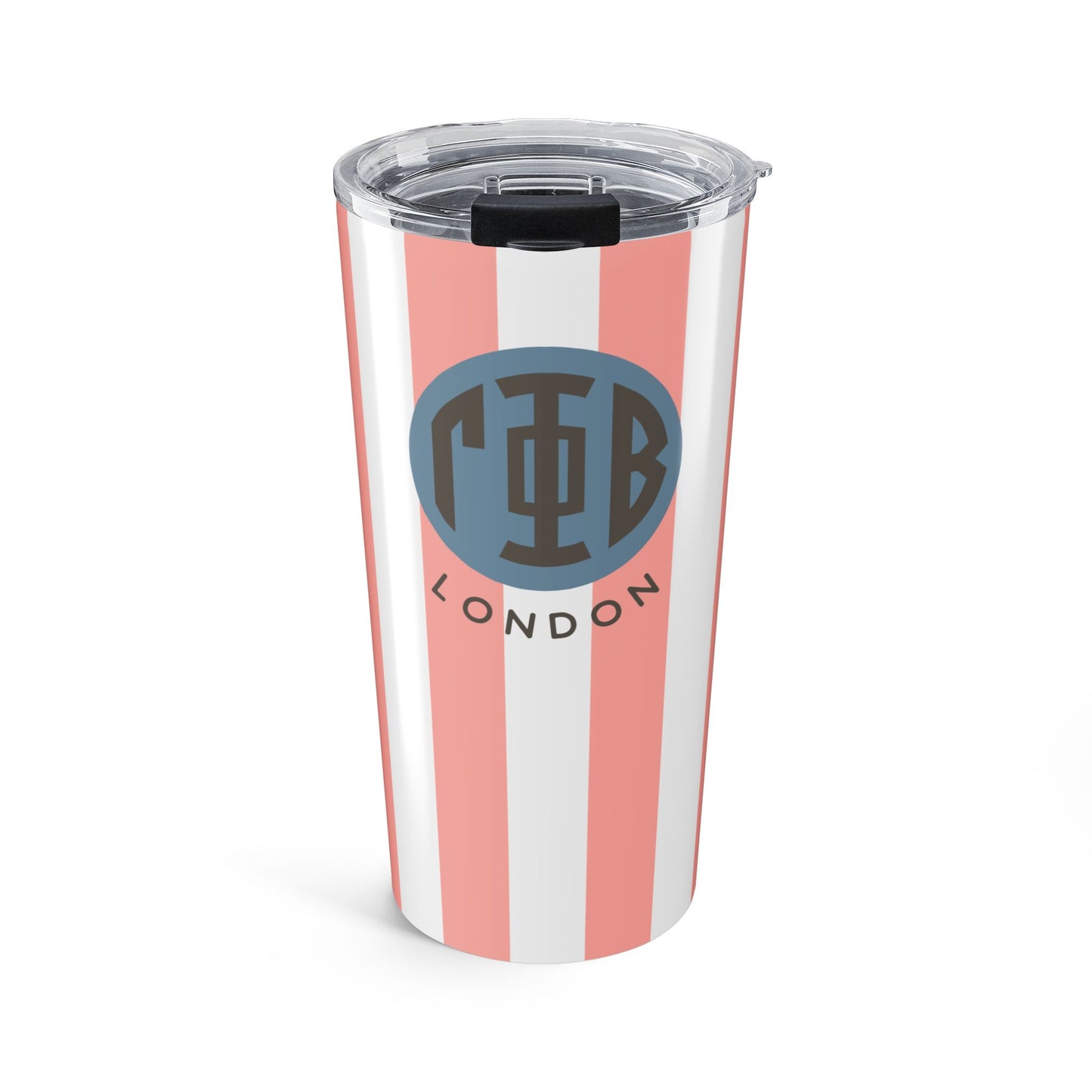 Gamma Phi Beta Personalized Striped Tumbler - Ivy Society
