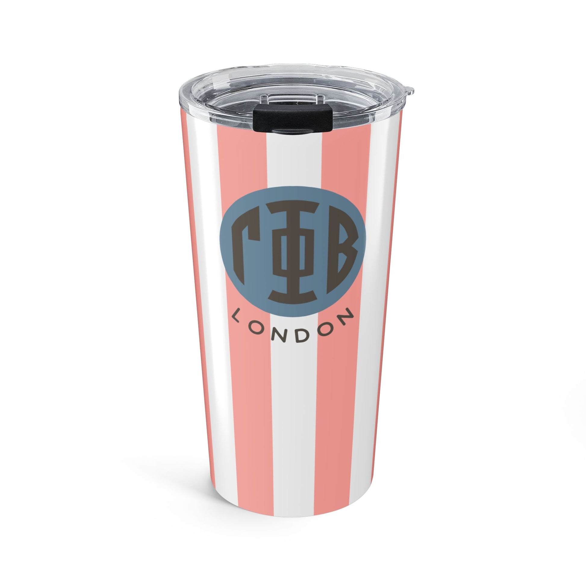 Gamma Phi Beta Personalized Striped Tumbler - Ivy Society