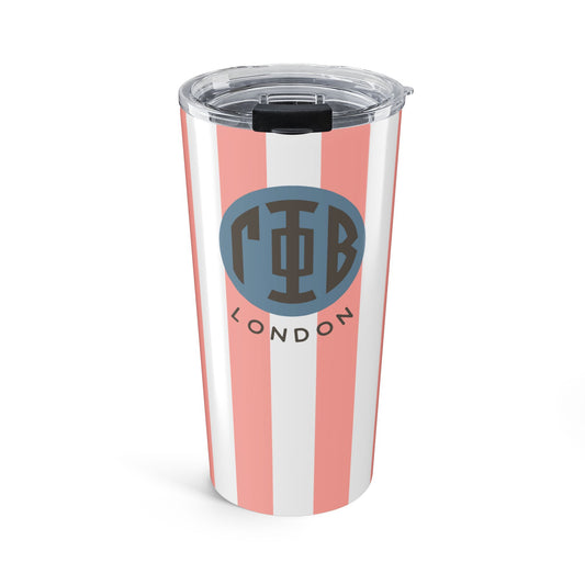 Gamma Phi Beta Personalized Striped Tumbler - Ivy Society