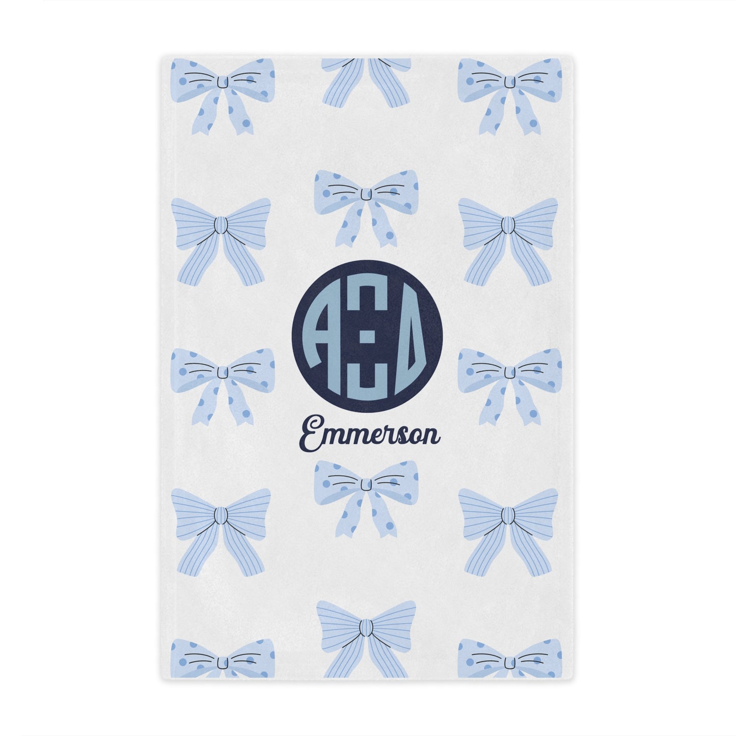 Alpha Xi Delta Personalized Bow Blanket - Ivy Society