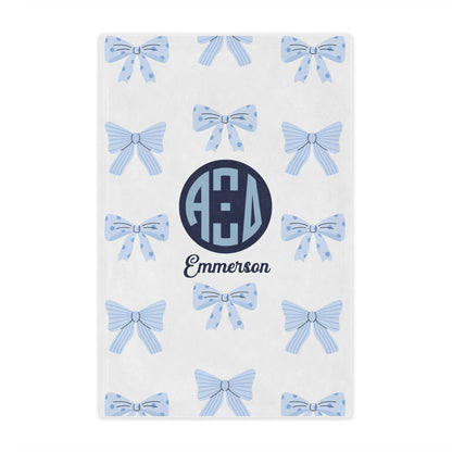 Alpha Xi Delta Personalized Bow Blanket - Ivy Society