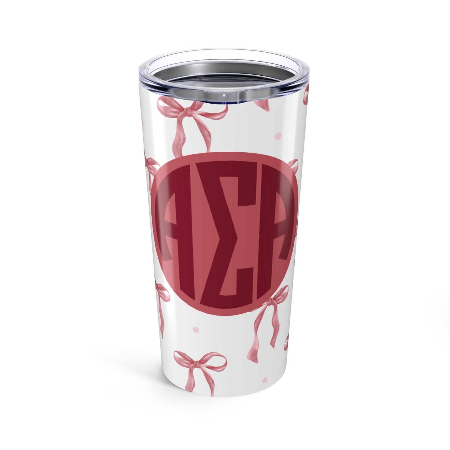Alpha Sigma Alpha Bow Tumbler - Ivy Society