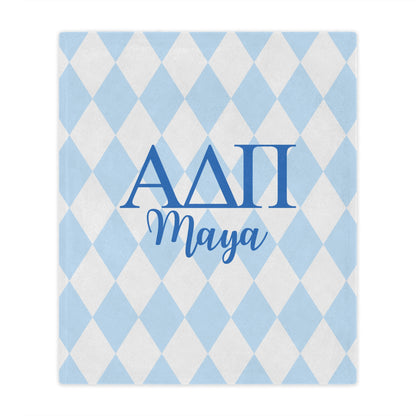 Alpha Delta Pi Personalized Letters Blanket - Ivy Society