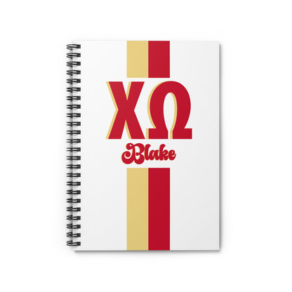 Chi Omega Personalized Notebook