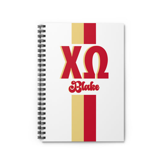 Chi Omega Personalized Notebook