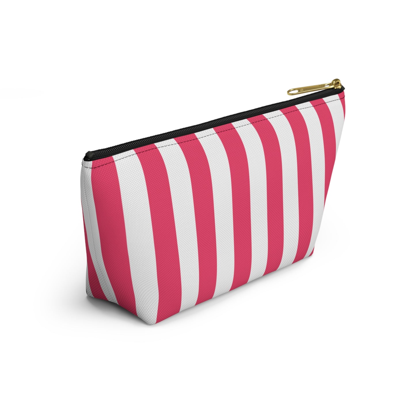 Alpha Omicron Pi Personalized Stripe Makeup Bag - Ivy Society