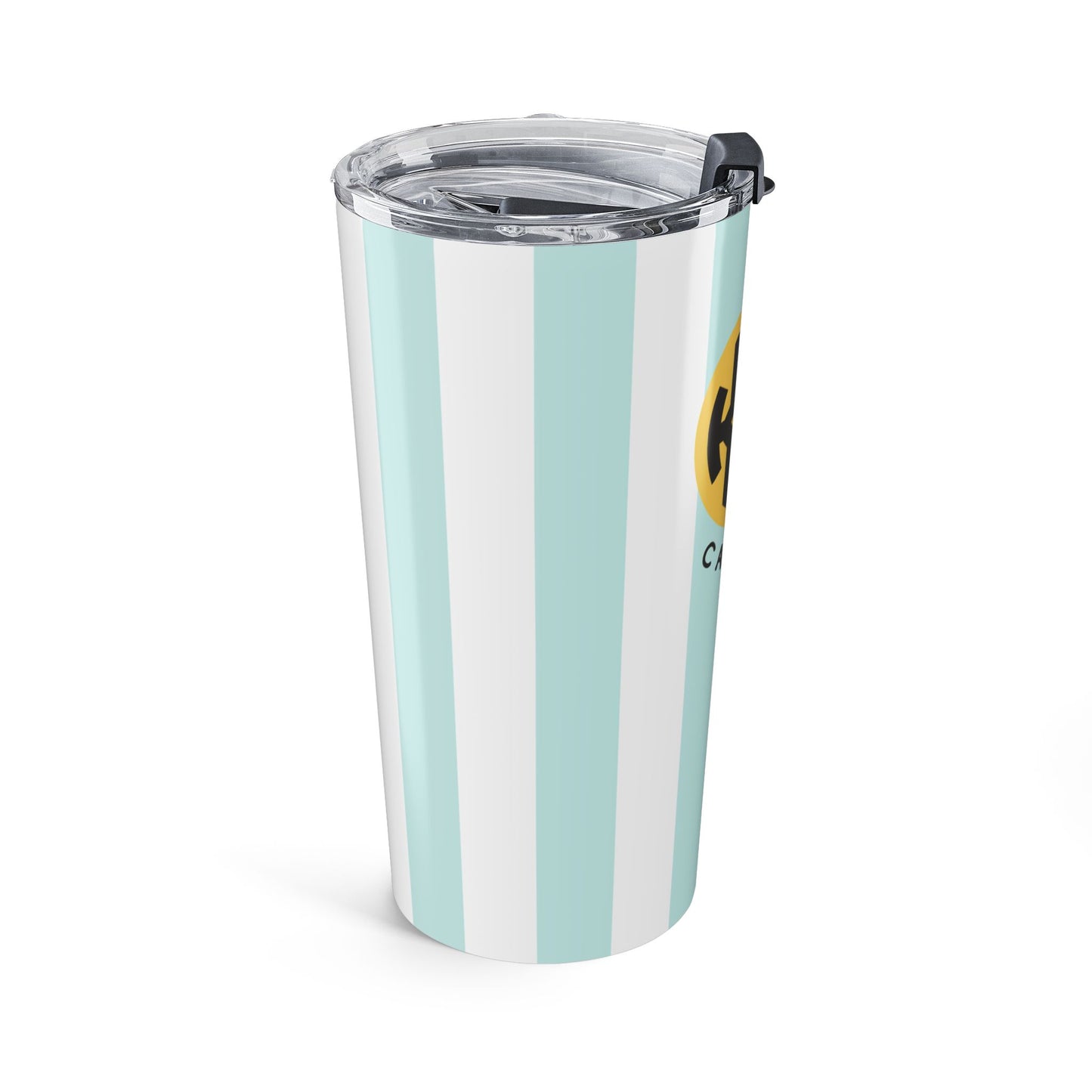 Kappa Alpha Theta Personalized Striped Tumbler - Ivy Society