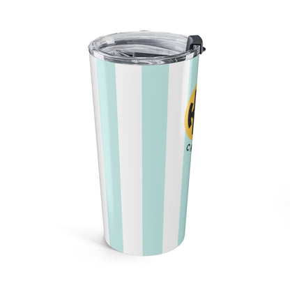 Kappa Alpha Theta Personalized Striped Tumbler - Ivy Society