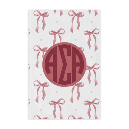 Alpha Sigma Alpha Bow Blanket - Ivy Society