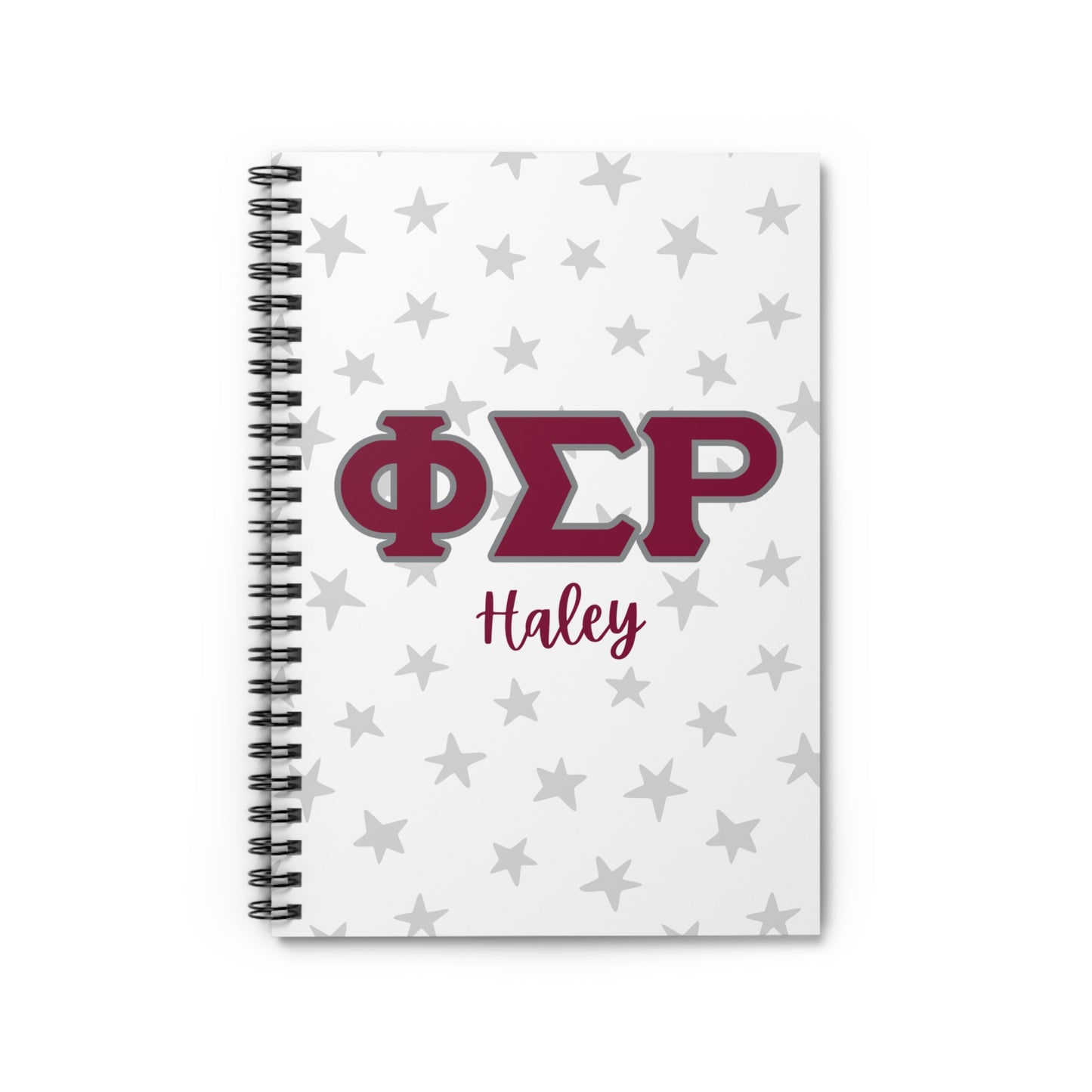 Phi Sigma Rho Personalized Star Notebook - Ivy Society
