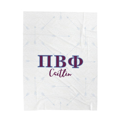 Pi Beta Phi, pi phi merchandise, sorority blanket, personalized blanket, pi beta phi gift
