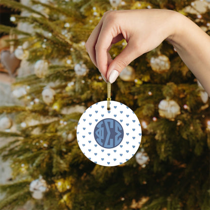 Phi Sigma Sigma Hearts Ornament - Ivy Society