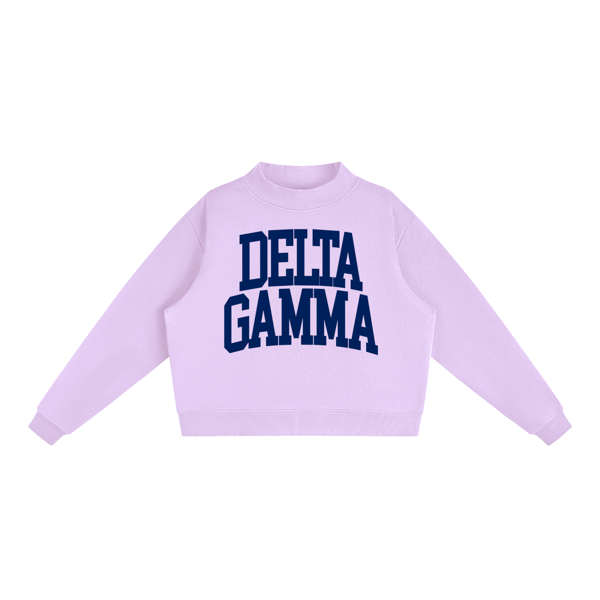 Delta Gamma Big Mock Neck Sweatshirt