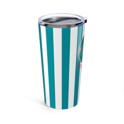 Zeta Tau Alpha Personalized Striped Tumbler