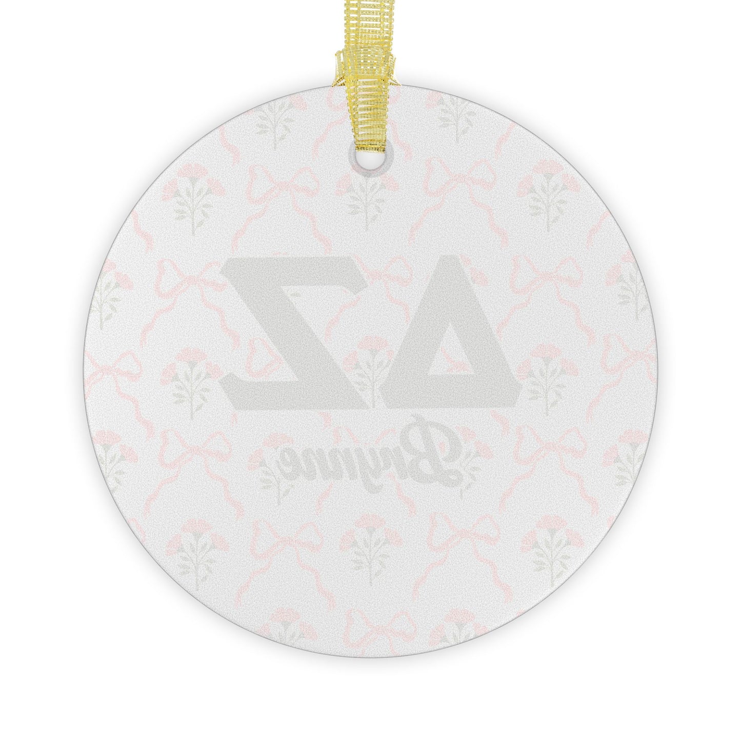 Delta Zeta Personalized Flower Ornament