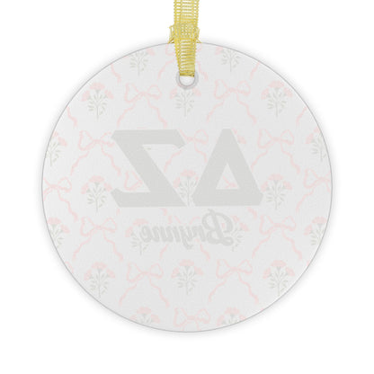 Delta Zeta Personalized Flower Ornament