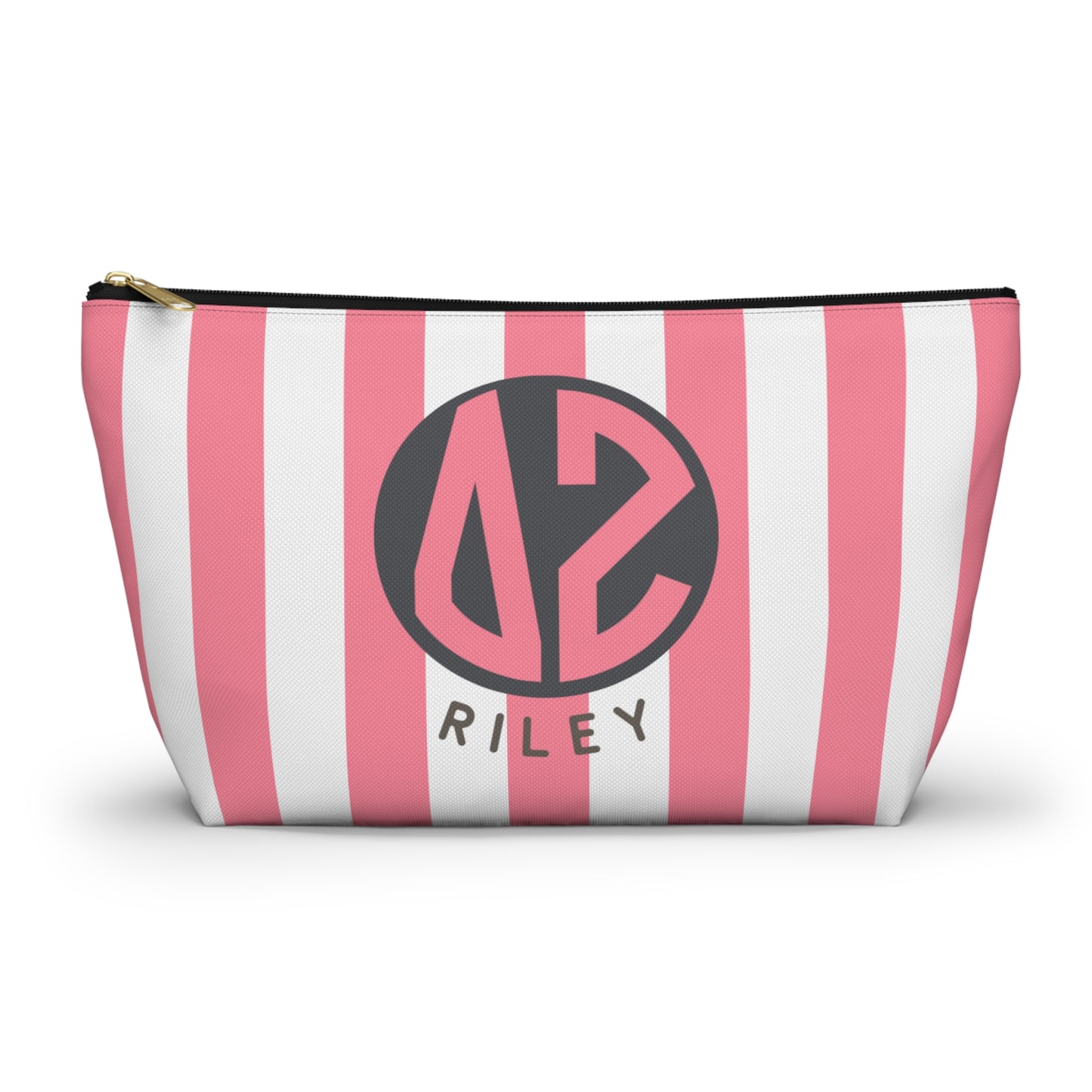Delta Zeta Personalized Stripe Makeup Bag - Ivy Society