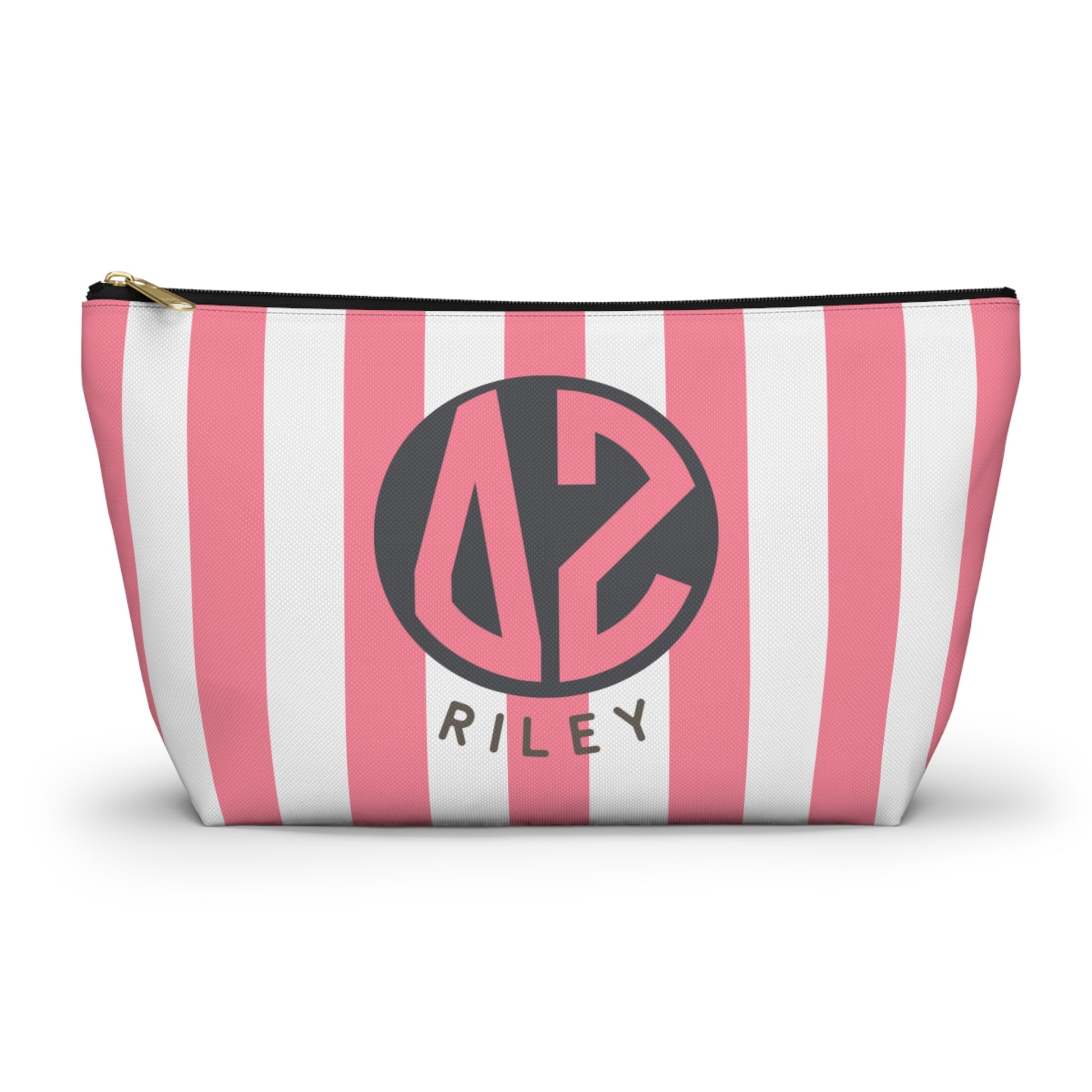 Delta Zeta Personalized Stripe Makeup Bag - Ivy Society