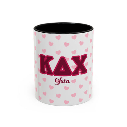 Kappa Delta Chi Personalized Heart Mug - Ivy Society