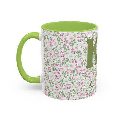 Kappa Delta Flower Personalized Mug