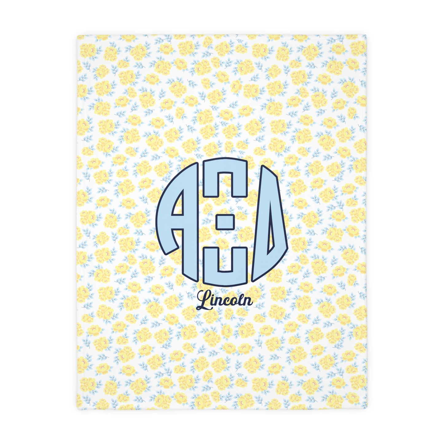 Alpha Xi Delta Double Sided Personalized Fleece Blanket - Ivy Society