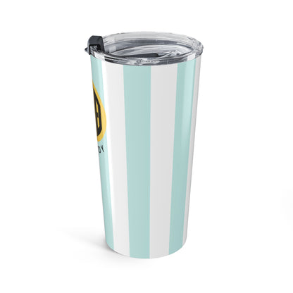 Kappa Alpha Theta Personalized Striped Tumbler - Ivy Society