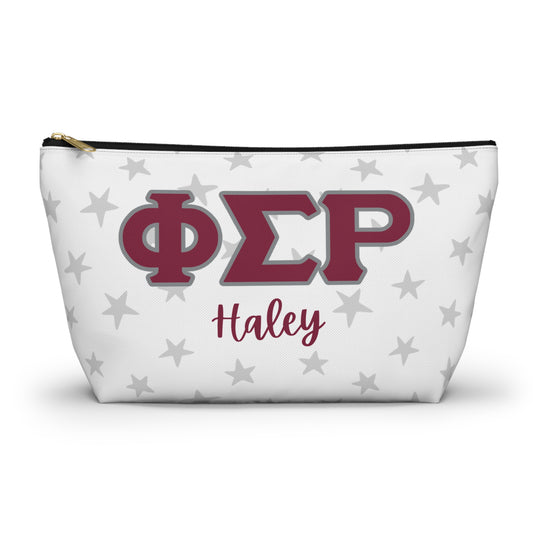 Phi Sigma Rho Personalized Star Makeup Bag - Ivy Society