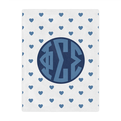 Phi Sigma Sigma Hearts Blanket - Ivy Society