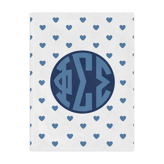 Phi Sigma Sigma Hearts Blanket - Ivy Society