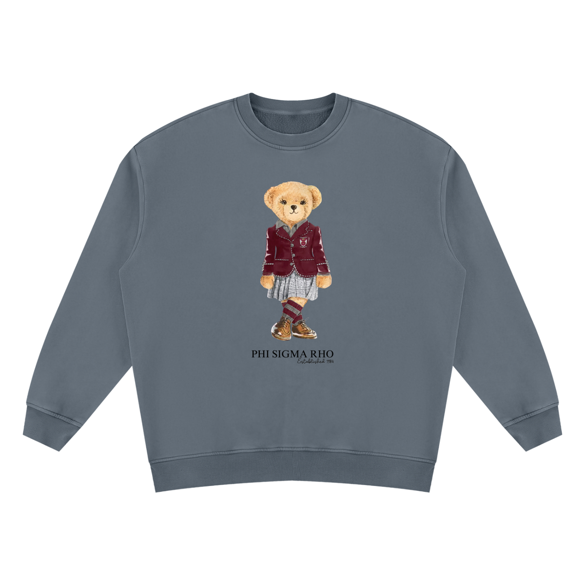 Phi Sigma Rho Sorority Bear Vintage Wash Sweatshirt