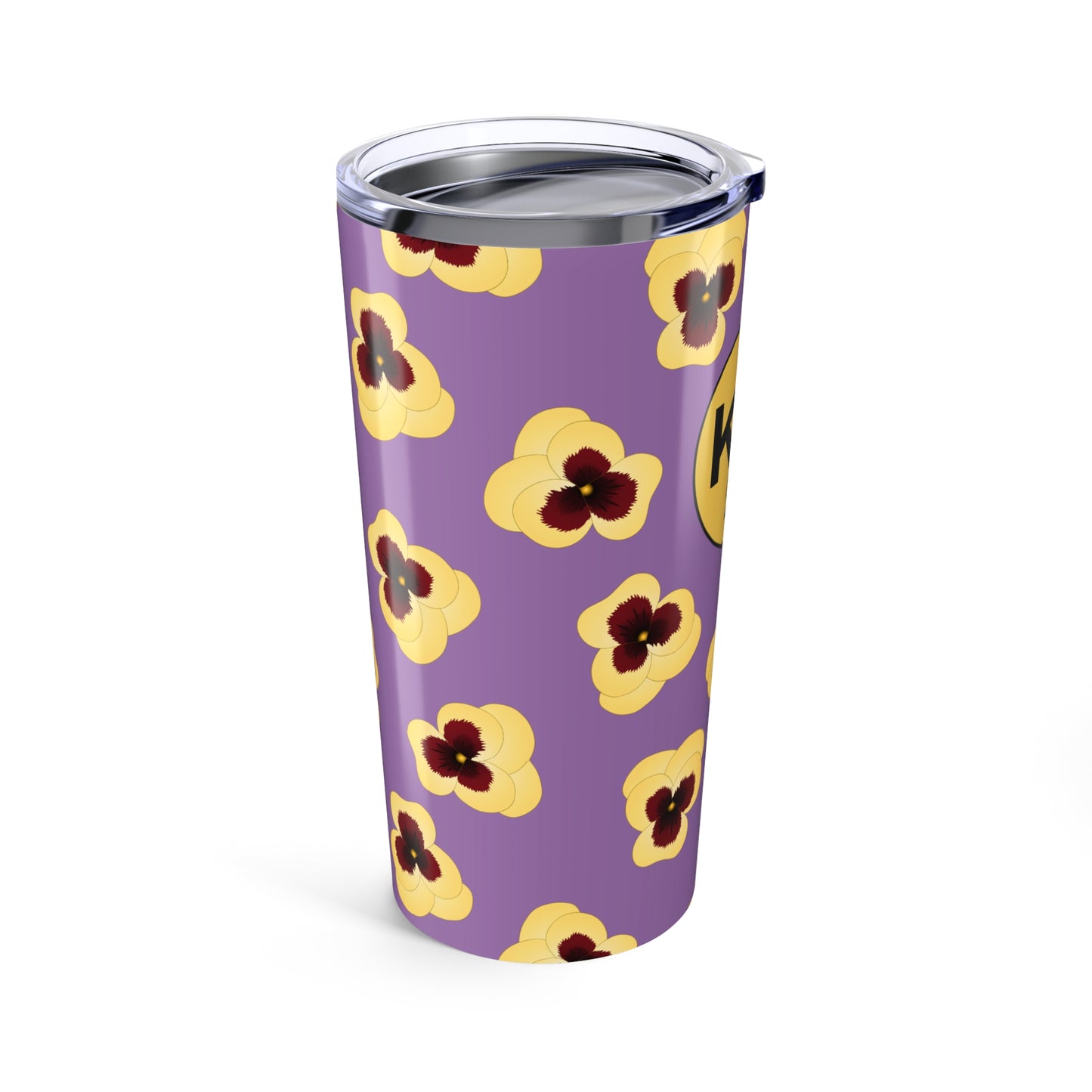 Kappa Alpha Theta Personalized Pansy Tumbler - Ivy Society