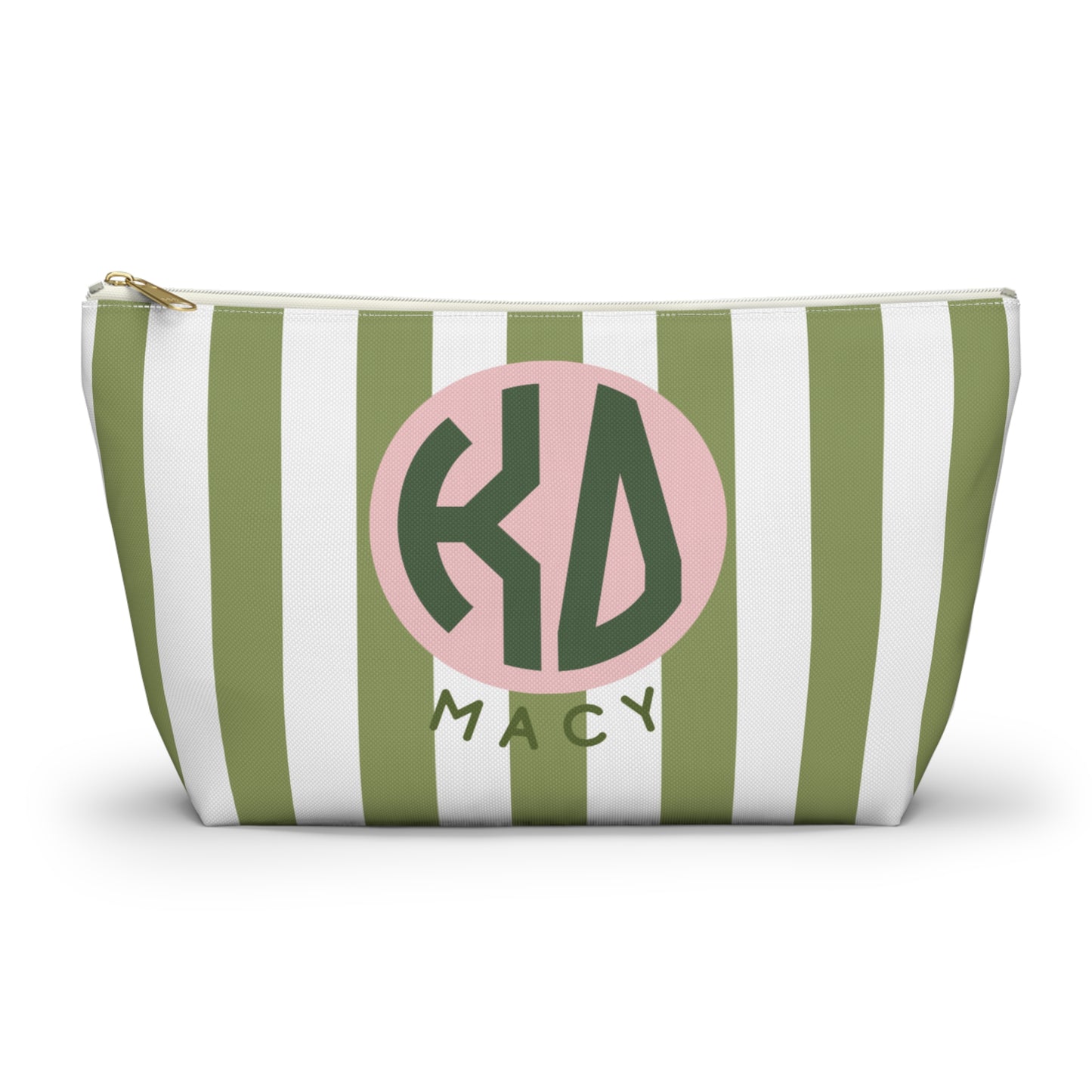 Kappa Delta Personalized Stripe Makeup Bag - Ivy Society