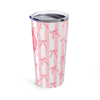 Phi Mu Personalized Bow Tumbler