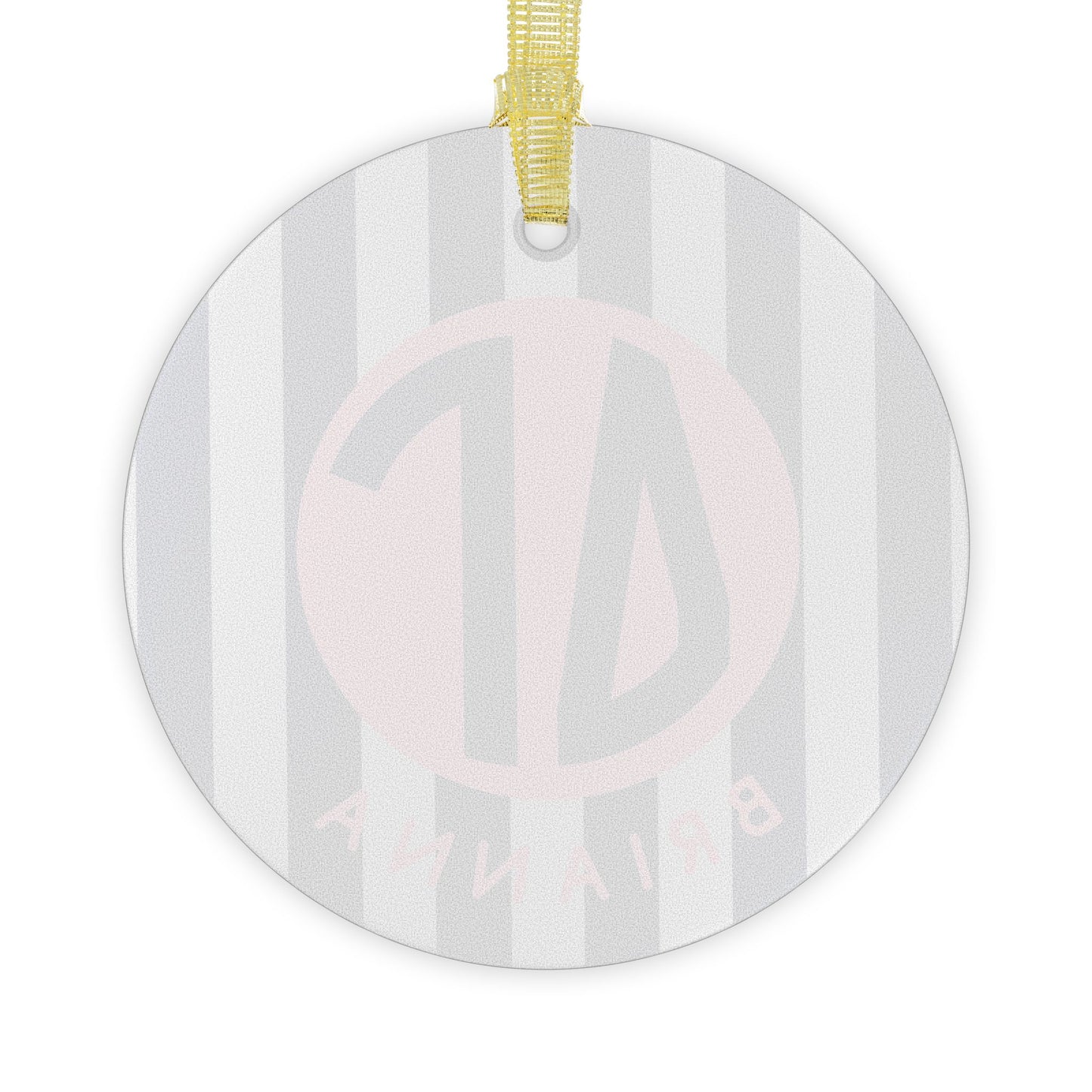 Delta Gamma Personalized Stripe Glass Ornament - Ivy Society