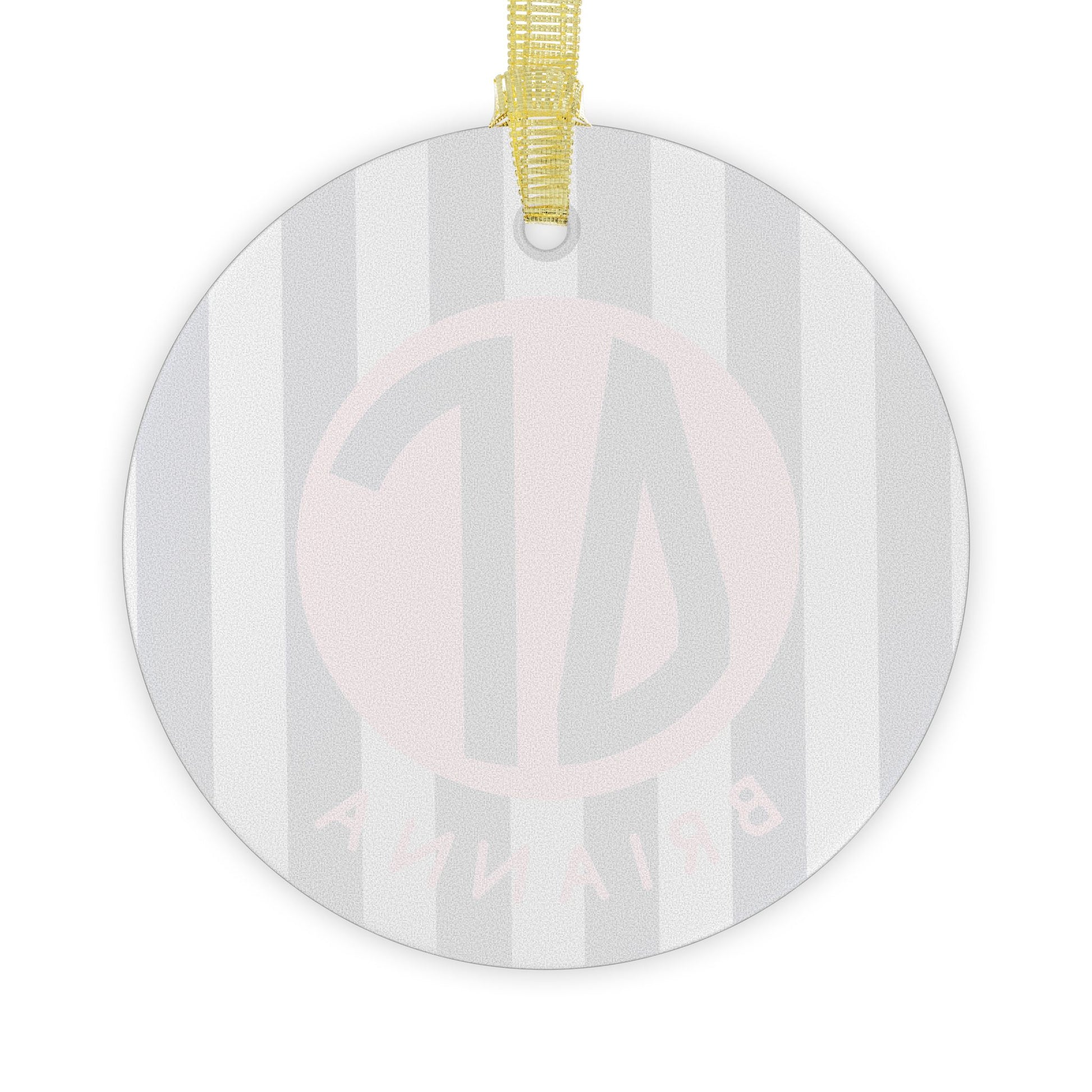 Delta Gamma Personalized Stripe Glass Ornament - Ivy Society