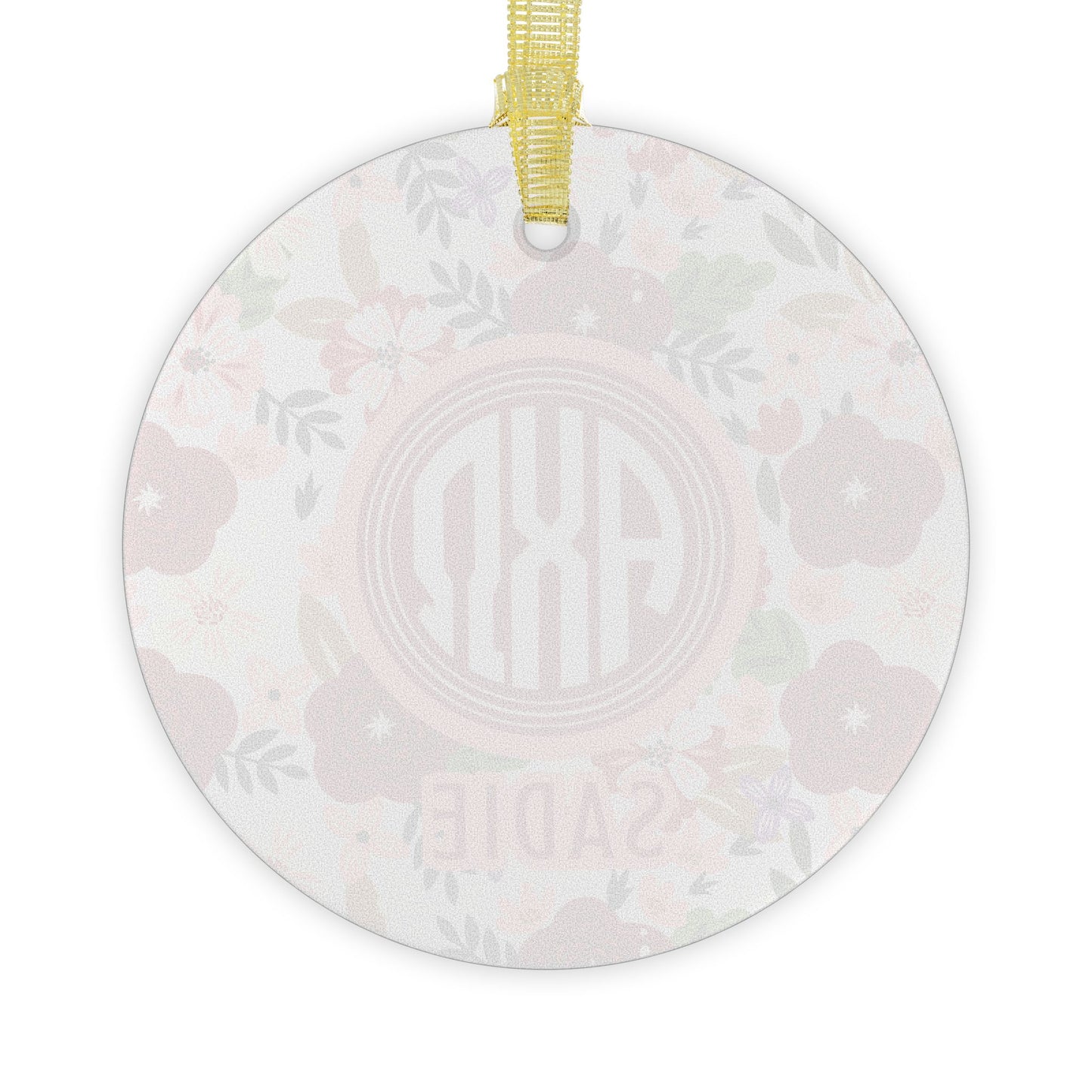 Alpha Chi Omega Personalized Floral Ornament - Ivy Society