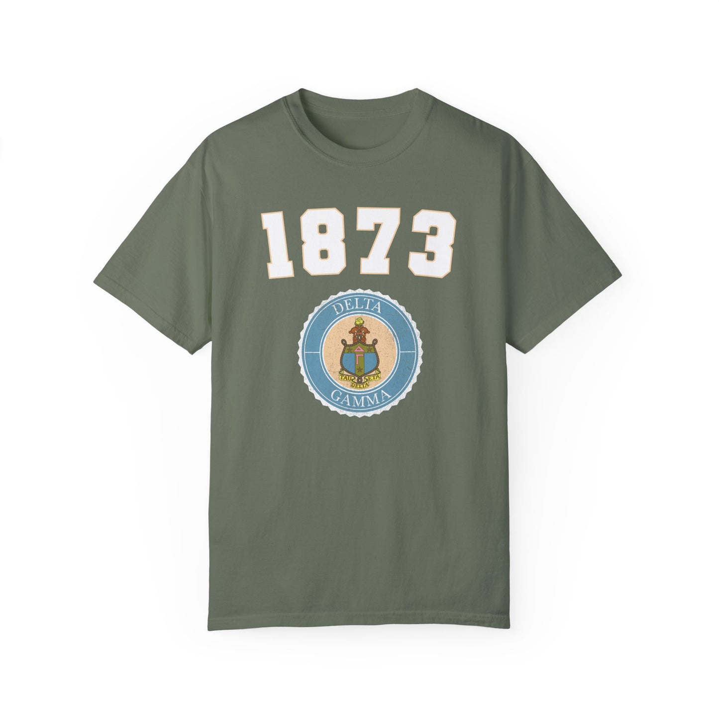 1873 Delta Gamma Crest T shirt