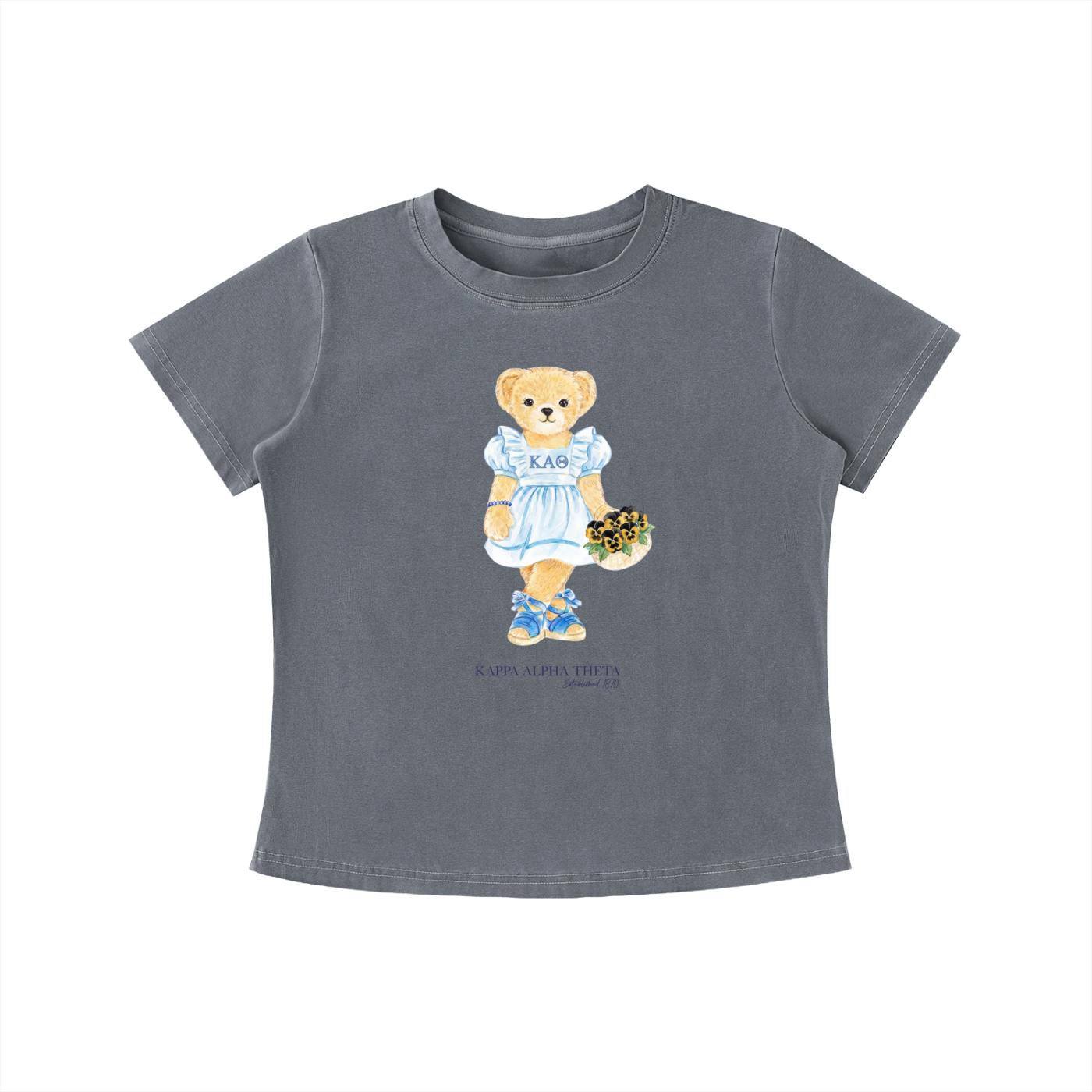 Kappa Alpha Theta Flower Bear T Shirt