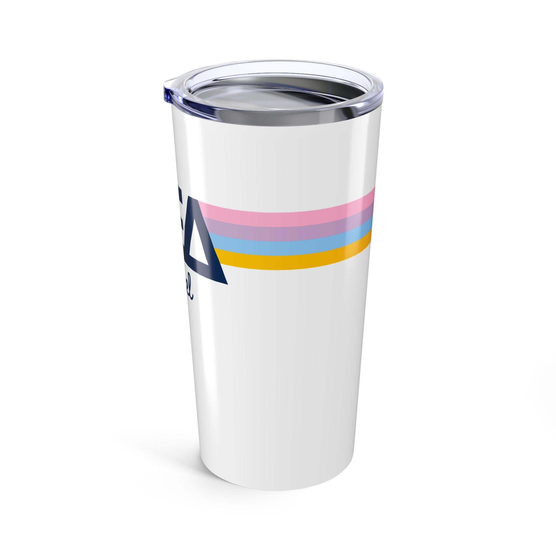 Alpha Xi Delta Personalized Stripe Tumbler - Ivy Society