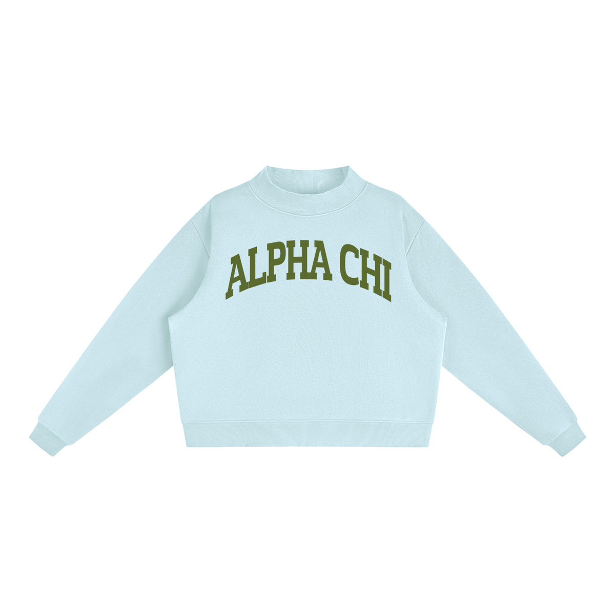 Alpha Chi Omega Mock Neck Sweatshirt
