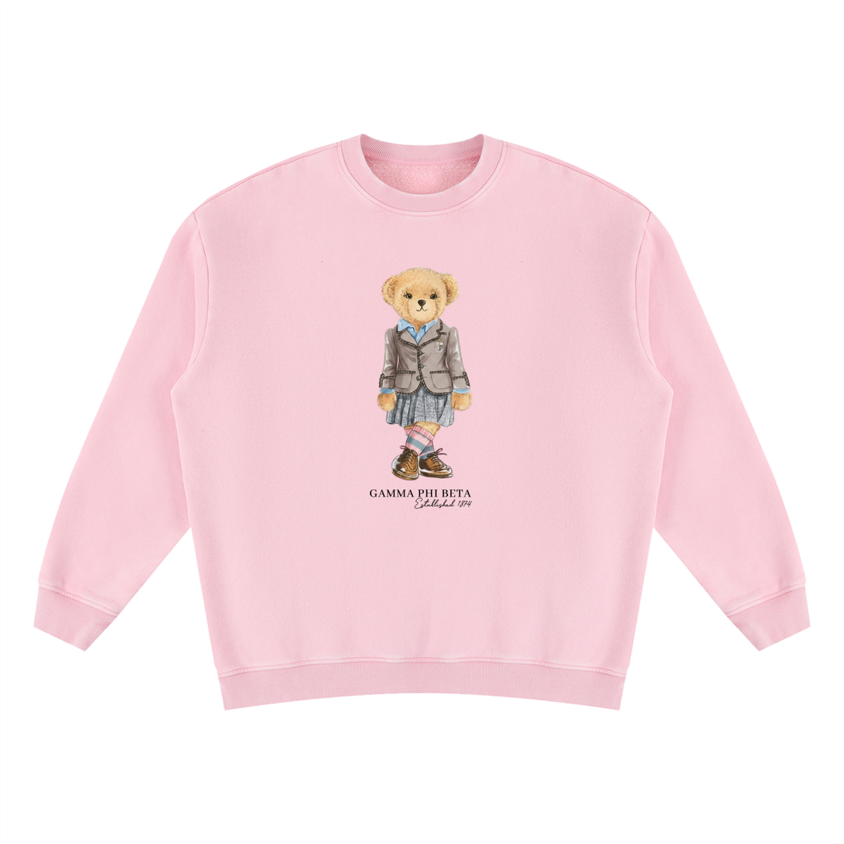 Gamma Phi Beta Sorority Bear Vintage Wash Sweatshirt