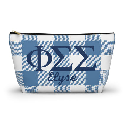 Phi Sigma Sigma Personalized Makeup Bag - Ivy Society