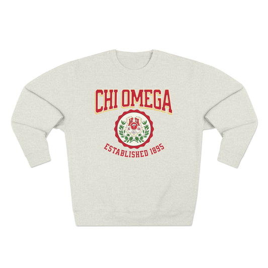 Chii Omega Crest Sweatshirt - Ivy Society