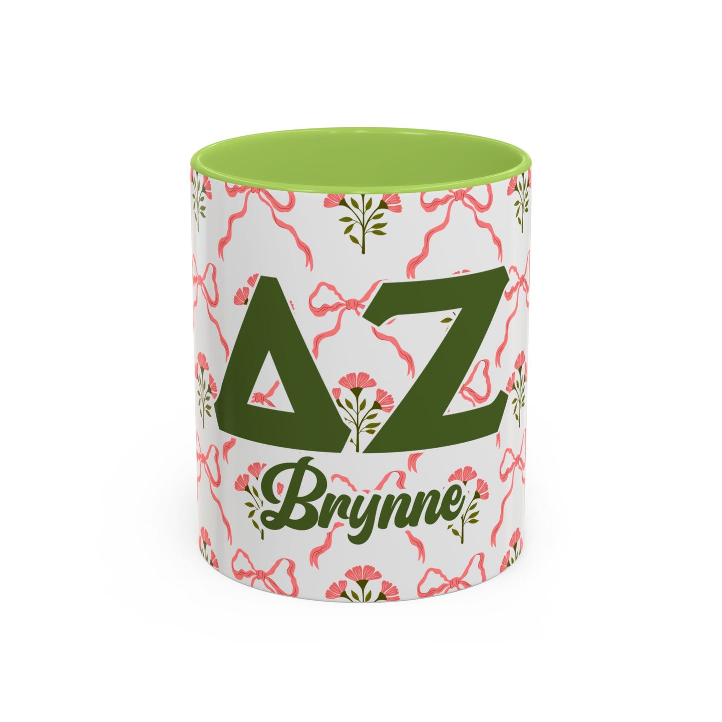 Delta Zeta Personalized Flower Mug
