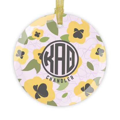 Kappa Alpha Theta Personalized Flower Ornament - Ivy Society